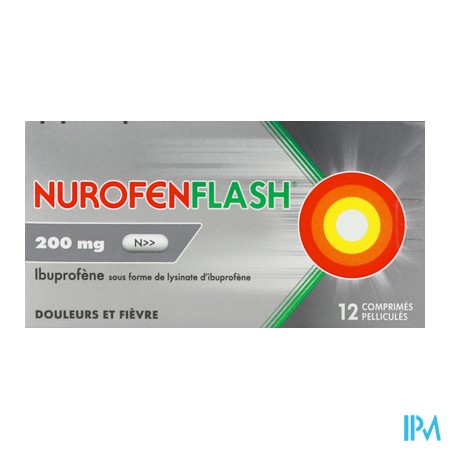 vignette NUROFENFLASH 200MG CPR 12