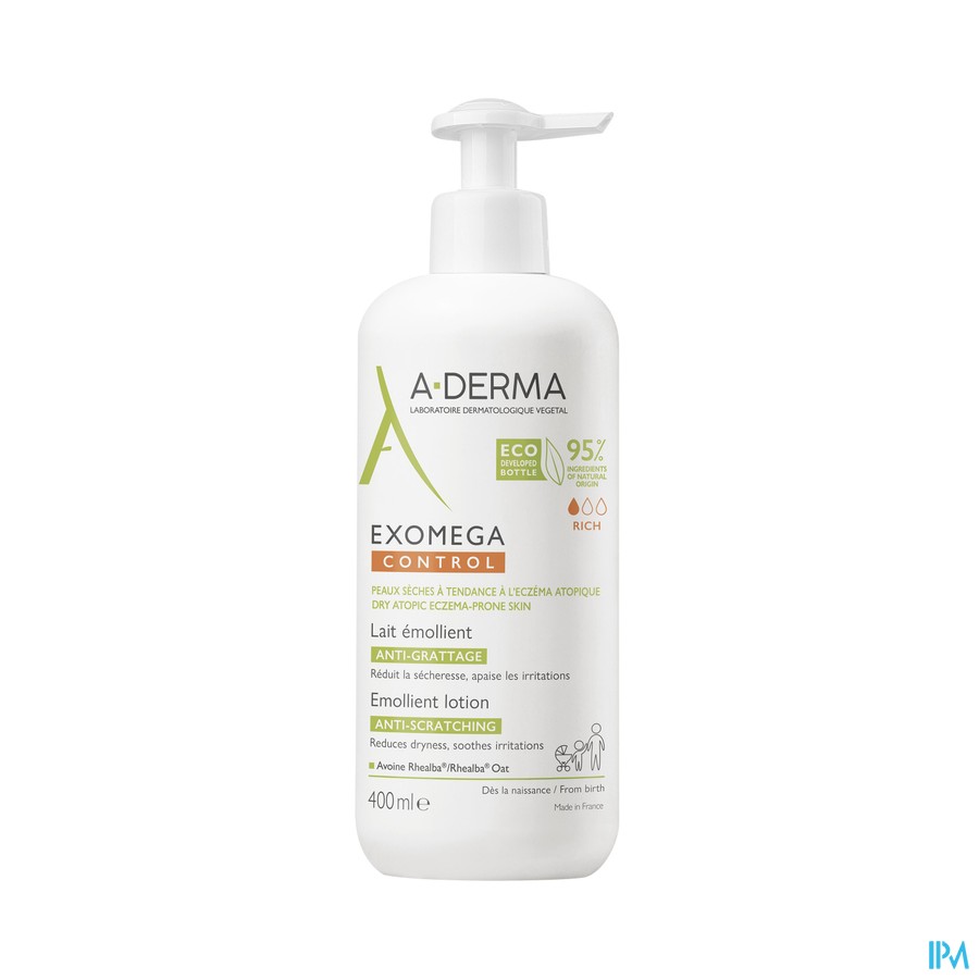 vignette EXOMEGA CTRL 400ML LAIT EMOLL PMPE ECO PK