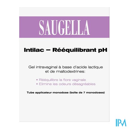 vignette SAUGELLA INTILAC GEL VAGINAL5ML