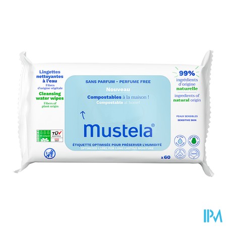 vignette MUSTELA LINGETTES NETT COMPOST S/PARF 60