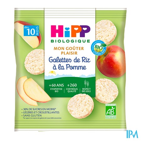 produit HIPP GALETTE RIZ POMME 30G