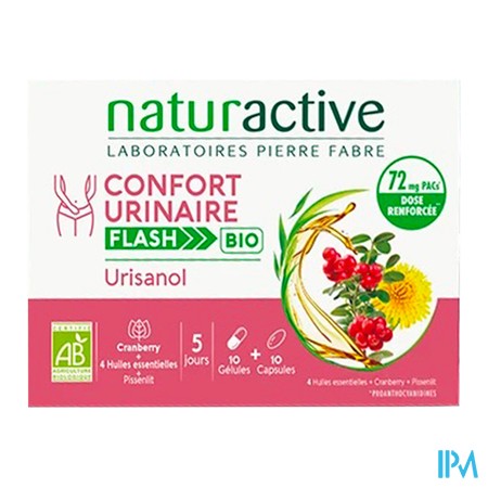 vignette URISANOL CONF URIN FLASH 10+10