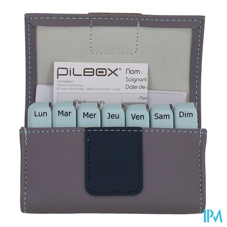 vignette PILBOX MINI GRIS CLAIR/GRIS FONCE