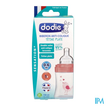 vignette DODIE BIB SENS+ AC 150ML JARDIN 0-6M DEB1