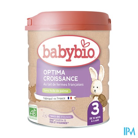 vignette BABYBIO 3AG OPTIMA LAIT BIO800G