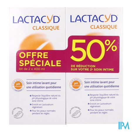 vignette LACTACYD FEMINA SOIN INTIM 400MLX2
