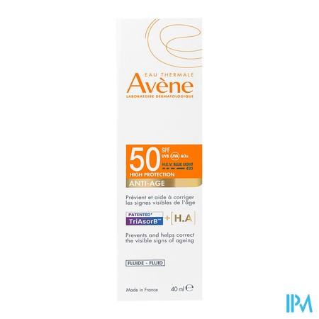 vignette AVENE SOL ANTI AGE50 40ML