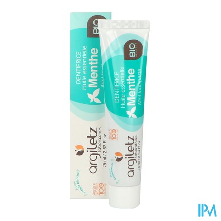vignette ARGILETZ DENT BIO MENTHE 75ML