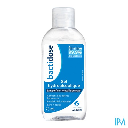 produit BACTIDOSE GEL HYDROALC S/PARF 75ML