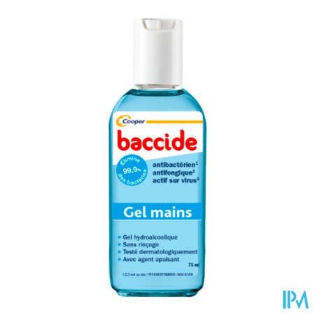 produit BACCIDE GEL MAIN S/RINC BLEU 100ML