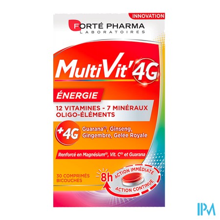 produit FORTE PHARMA MULTIVIT' 4G ENERGIE 30CPS