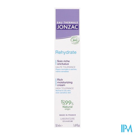 vignette JONZAC REHYDR SOIN RICHE ONCT 50ML