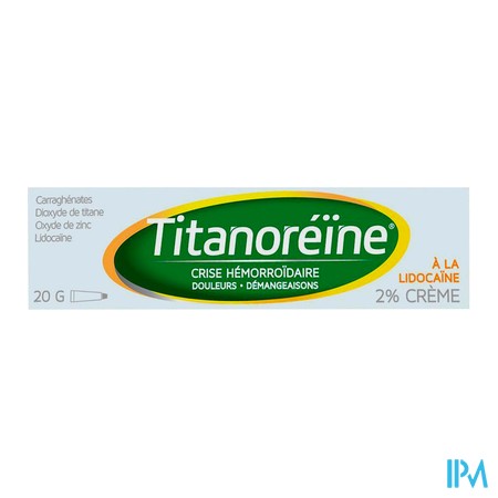 produit TITANOREINE LIDOCAINE 2% CR TUB20G