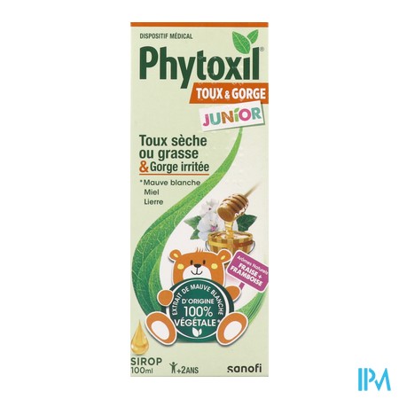 vignette PHYTOXIL TOUX SUCRE JUNIOR SP100ML