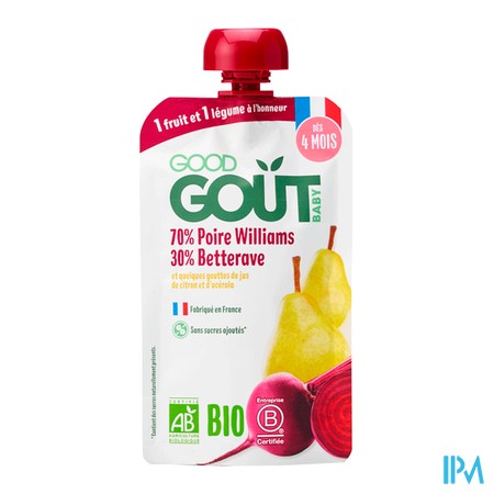 vignette GOOD GOUT POIRE BETTERAVE 120G