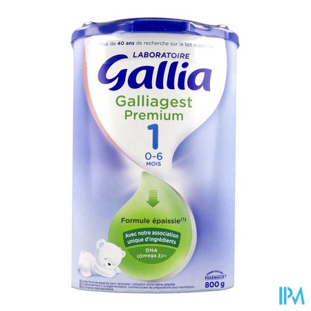 vignette GALLIAGEST PREMIUM 1 LAIT PDR800G