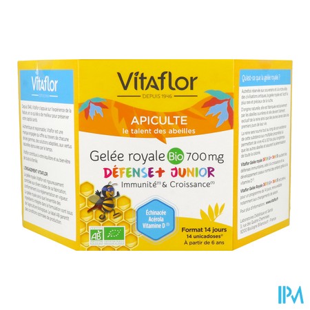 produit VITAFLOR GELE ROYAL JUNIOR+ DOSE14