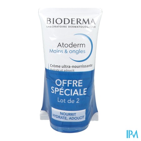vignette BIODERMA ATODERM CR MAIN&amp;ONGL 2X50ML