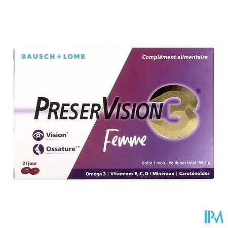 vignette PRESERVISION 3 FEMME CAPS 60