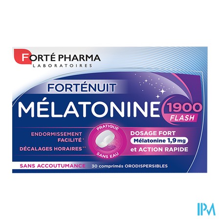 produit FORTENUIT MELATONINE1900 CPR ORO30