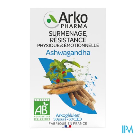 produit ARKOGELULES ASHWAGAN B GELU60