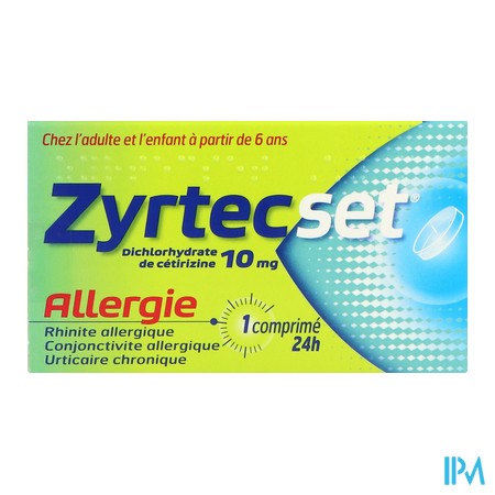 vignette ZYRTECSET 10MG CPR SECABLE 7
