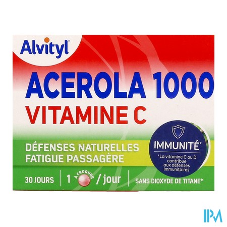 vignette ALVITYL ACEROLA 1000 A CROQ CPR 30