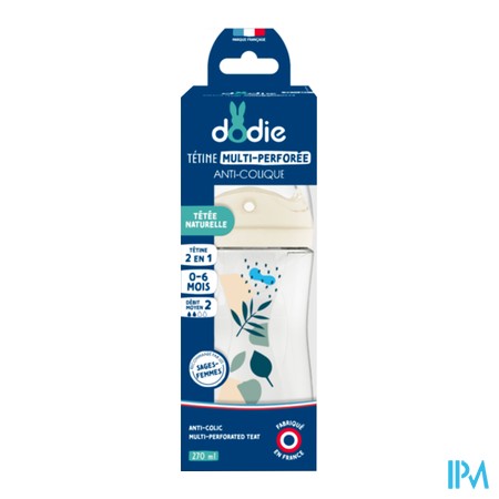 vignette DODIE BIB TEAT&amp;RING BLEU 270ML