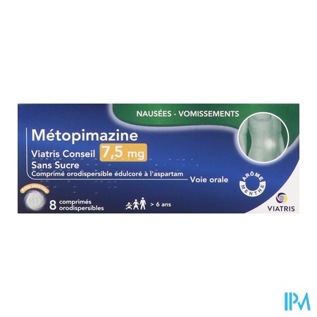 produit METOPIMAZINE VIC7,5MG SS DISP8