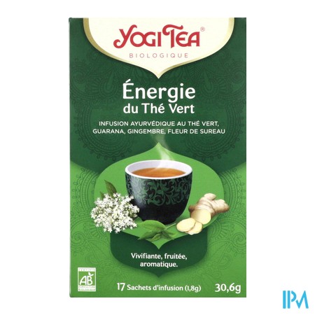 produit YOGI TEA ENERGIE THE VERT SACH 17