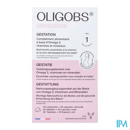 vignette OLIGOBS GROSSESSE CPR30+CAPS30