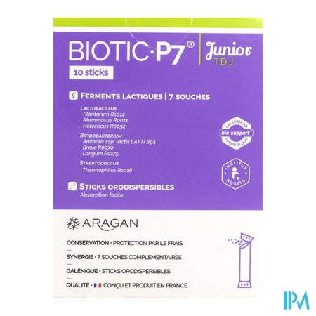 produit ARAGAN BIOTIC P7 JUNIOR SACH 10