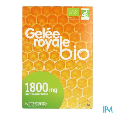 produit NUTRISANTE GELEE ROYALE BIO 1800 AMP 10