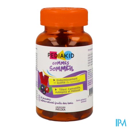 vignette PEDIAKID GOM SOMMEIL OURS FRUIT 60