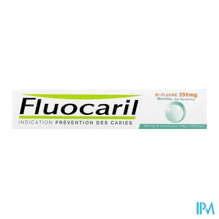 vignette FLUOCARIL 250 BIF GEL MENTHE 75ML