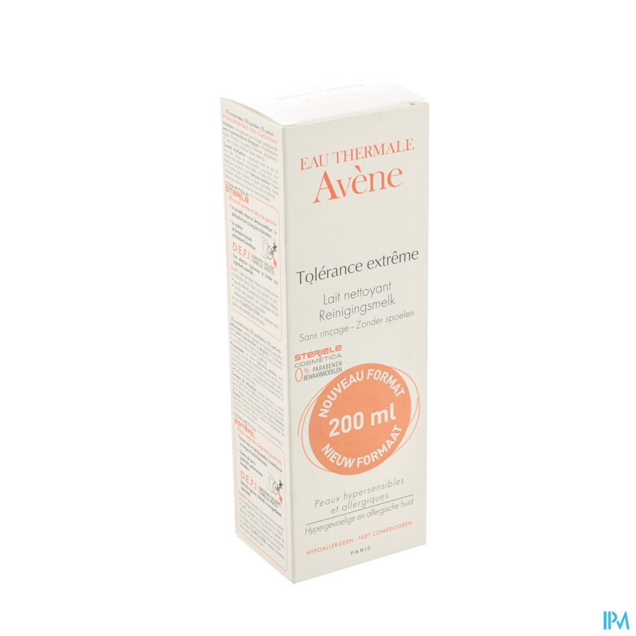 vignette TOLERANCE EXTREM LAIT NET 200ML