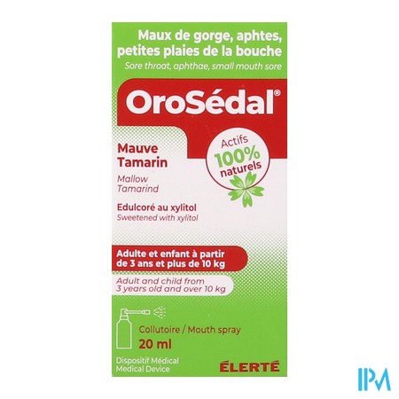 vignette OROSEDAL COLLUTOIRE SPRAY 20ML