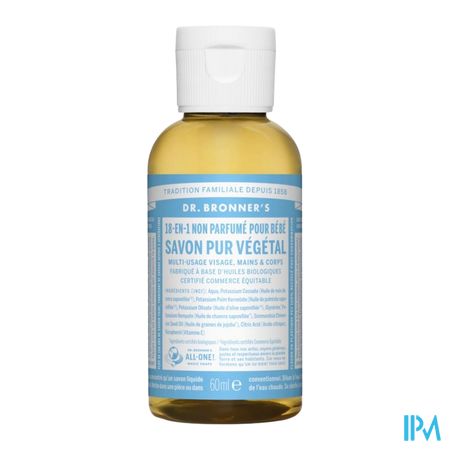 vignette DR BRONNERS SAV LIQ S/PARFUM 60ML