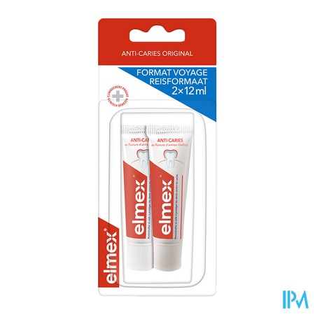 vignette ELMEX DENT PROTECT CARIE 12ML X2