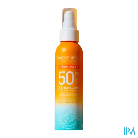 produit RESPECTUEUSE SOLAIRE SPF50 CREME 100ML