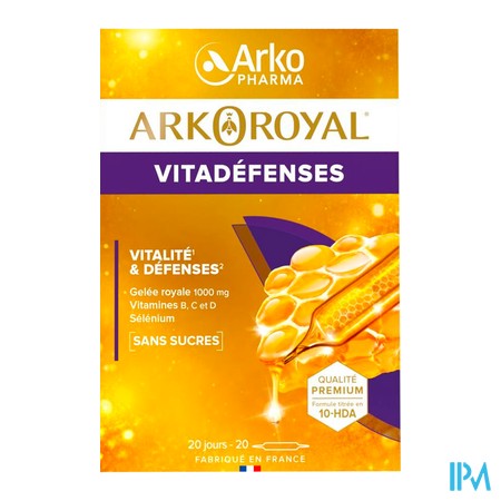 produit ARKOROYAL VITADEFENSES 1000MG X20AMP