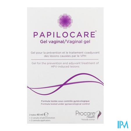 vignette PAPILOCARE GEL VAGINAL 40ML X2