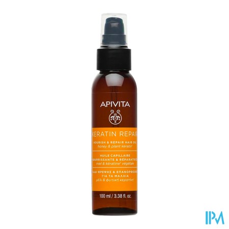 produit APIVITA KERATIN REPAIR HUILE CHEVEU 100ML