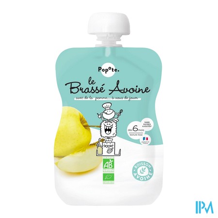 vignette POPOTE GOURDE BRASSE AVOINE POMME 100G