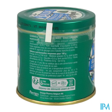 produit VALDA MENTHE EUCALYPTUS S/SUCRE 140G