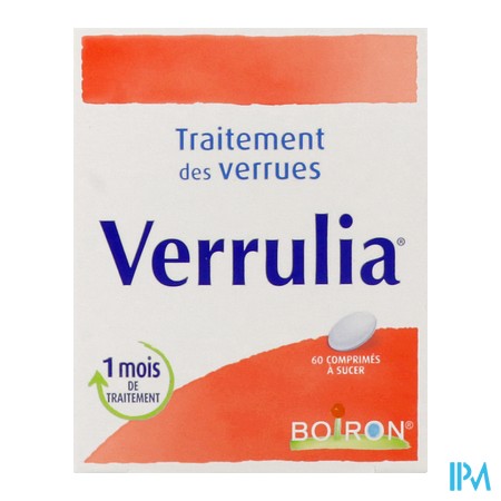 produit BOIRON VERRULIA CPR A SUCER BT 60