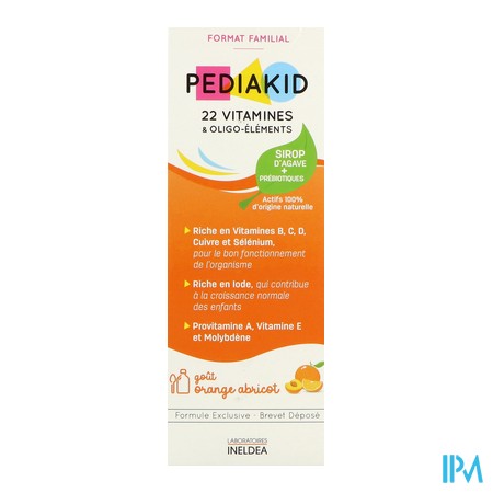 produit PEDIAKID 22 VITAM/OLIGO SP250ML
