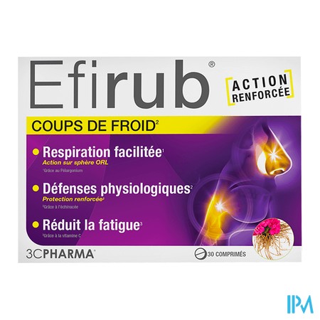 produit 3C PHARMA EFIRUB COMPRIMES BT 30 CPR