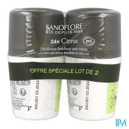 vignette SANOFLORE DEO 24H CITRUS 50MLX2