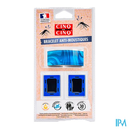 vignette CINQ SUR CINQ BRACELET MOTIF BLEU